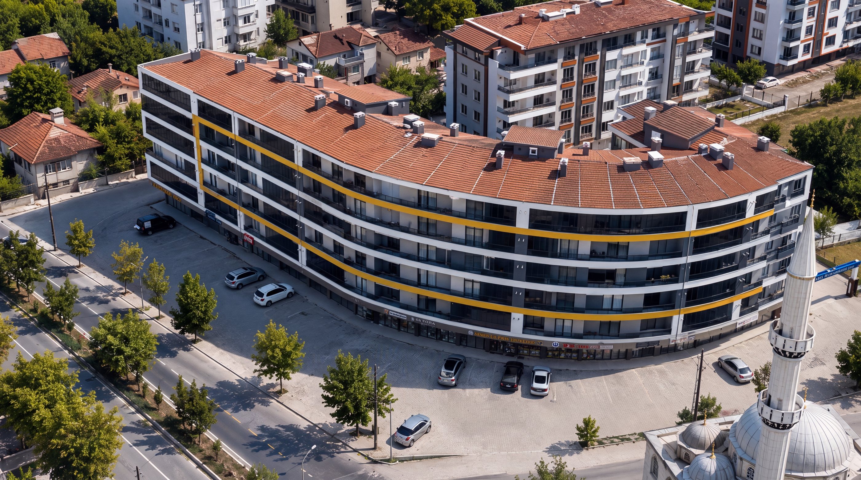 Perla Vista Konutları — kuşbakışı gerçek fotoğraf